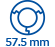 szigetelés 57,5 mm