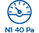 alnyomás 40 Pa